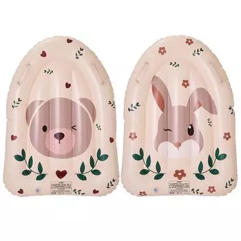 Надувная доска для серфинга, плавающий поплавок для бассейна, оборудование для водных развлечений с животным принтом 30x22 дюйма с ручками для водной горки, бассейна, пляжа rabbit