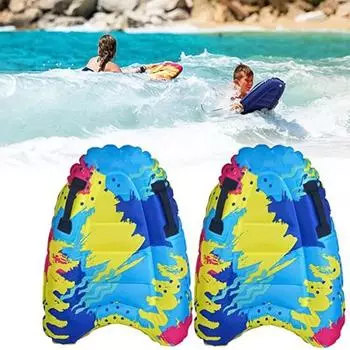 Надувная доска для серфинга с ручкой Портативная доска для серфинга для детей и взрослых из ПВХ Плавающая игрушка Летний открытый пляжный бассейн Поплавок для плавания