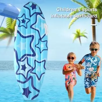 Надувная доска для тела для водных горок, плавающая водная доска для бассейна, средство для обучения плаванию, летняя водная забавная игрушка для бассейна для детей ясельного возраста синий