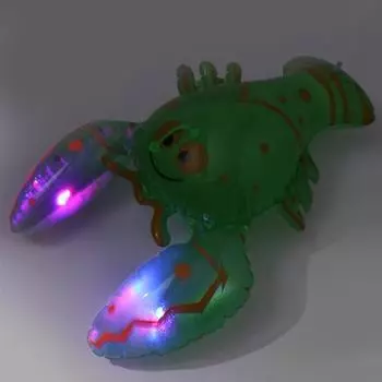 Надувная игрушка-лобстер, прыгающая светящаяся резинка, цветной лобстер, защита от листьев, многоразовый светильник, складной гладкий край красный