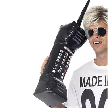 Надувная игрушка модель мобильного телефона, реквизит для вечеринки, 2 штуки чёрный