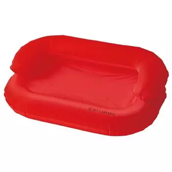 Надувная кровать для собак, предотвращение стихийных бедствий, прочная надувная кровать для домашних животных с компактным хранением, складная, наружная профилактика стихийных бедствий, контрмеры по борьбе с ними красный