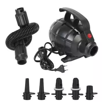 Надувная кровать, инструмент для накачивания воздуха, домашний бытовой инструмент для кемпинга, электрический воздушный насос, портативный воздушный компрессор 600 Вт, вилка европейского/американского стандарта, 220 В EU Plug