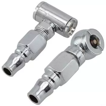 Надувная насадка с одной или двумя головками, серебристая автомобильная шина Double head