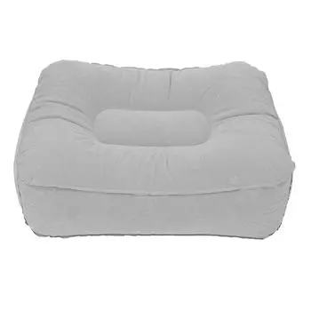 Надувная подставка для ног для авиаперелетов, многофункциональная, ПВХ, флокированная, портативная подушка для ног