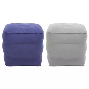 Надувная подставка для ног, удобная эргономичная портативная подушка для путешествий, подставка для ног для самолета, автомобиля Gray