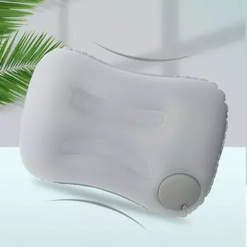 Надувная подушка для кемпинга на открытом воздухе, портативный пресс, надувной подголовник, складная подушка для сна, дорожная поясничная подушка, подушка для спины