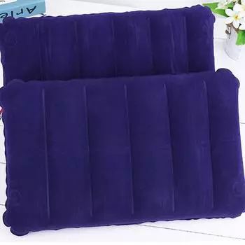 Надувная подушка для кемпинга, путешествий, квадратная воздушная подушка из флокированной ткани из ПВХ для кемпинга, пешего туризма фиолетовый