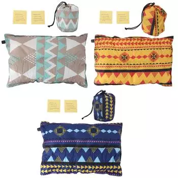 Надувная подушка для кемпинга, ПВХ, сжимаемая, легкая, красочная, автоматическая надувная подушка для трава Yellow