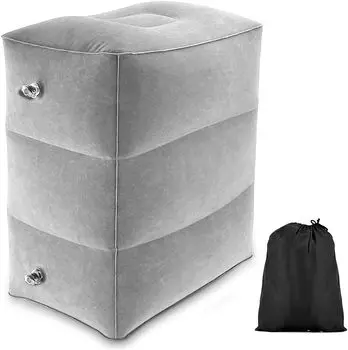 Надувная подушка для ног для путешествий, многофункциональная, регулируемая по высоте, подушка для путешествий для сна и отдыха детей синий