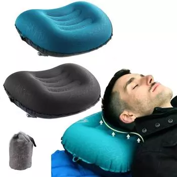 Надувная подушка для улицы с надувной воздушной подушкой Специальная воздушная подушка из ТПУ Портативная подушка для хранения ТПУ Легкая дорожная подушка 40*30*10cm