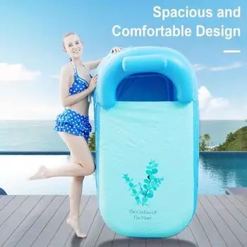 Надувная спа-ванна, портативная ванна для релаксации, складная ванна со спинкой, простая сборка, бассейн для купания для взрослых и детей 140cm розовый