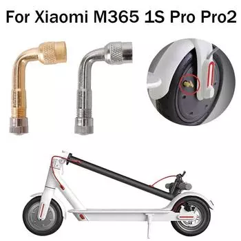 Надувная воздушная насадка с углом 90 градусов для Xiaomi M365 1S Pro Pro2, шток клапана шины для электрического скутера с удлинителем, детали адаптера