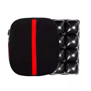 Надувная воздушная подушка | Сетчатый чехол | Нескользящая основа | Легкая подушка для сиденья для велосипеда, дома, автомобиля и офиса