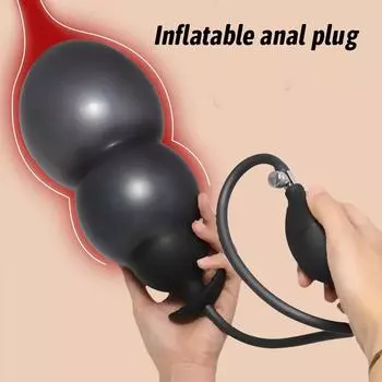 Надувная вульва-заглушка Вульва БДСМ Дилдо Анальная пробка Дилдо Стимулятор точки G Массажер простаты Надувные секс-игрушки