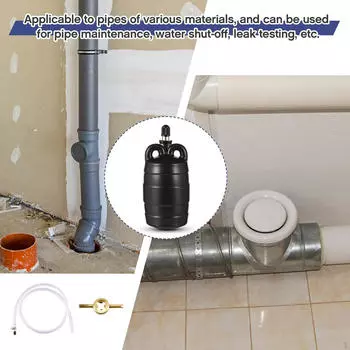 Надувная заглушка для труб, испытательный шар для сантехники, муниципальное обслуживание, резина, муниципальные трубы DN50