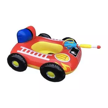 Надувное кольцо для автомобильного сиденья, Детское плавательное кольцо, Кольцо для сиденья с гудком, 1 шт., Детские игрушки для бассейна One Size красный