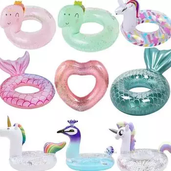 Надувное кольцо для плавания для взрослых и детей, летняя пляжная вечеринка, игрушки для бассейна, плавательный круг для бассейна, поплавок для сиденья, аксессуары