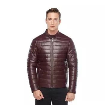 Надувное мужское кожаное пальто из натуральной кожи