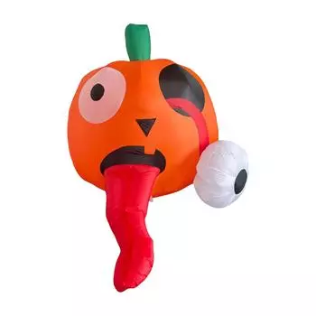 Надувное уличное украшение на Хэллоуин, Надувная шляпа ведьмы, Встроенная светодиодная подсветка, Надувная игрушка для сада на Хэллоуин для патио, сада, праздника One Size