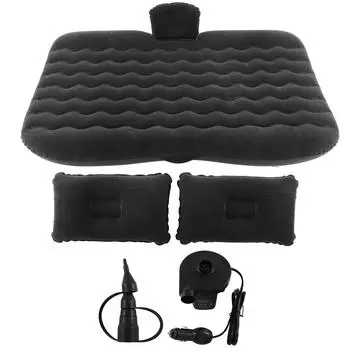 Надувной автомобильный надувной матрас, гамак, тип замши, автомобильная кровать для кемпинга, спальный коврик для путешествий