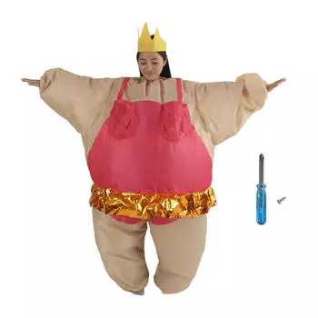 Надувной балетный костюм, надувной танцевальный водонепроницаемый полиэстеровый костюм за 150?190 см взрослый Синий