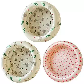 Надувной бассейн детский надувной бассейн противоскользящий ванна плавательный круг ПВХ круглый бассейн для открытого сада задний двор 120#