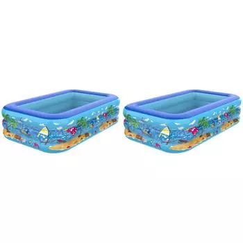 Надувной бассейн из ПВХ с рисунком из мультфильма, детская ванна для ванны для семьи (S)