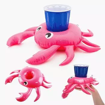 Надувной бассейн, ПВХ, чашка для напитков, поплавок, Премиум-чашка для краба для бассейна