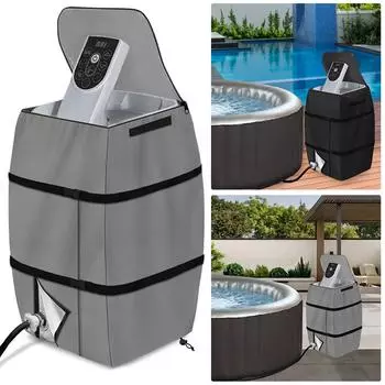 Надувной чехол для насоса для гидромассажной ванны, универсальный, простой в установке, изолированный чехол для насоса для большинства надувных гидромассажных ванн, нагревателей для спа