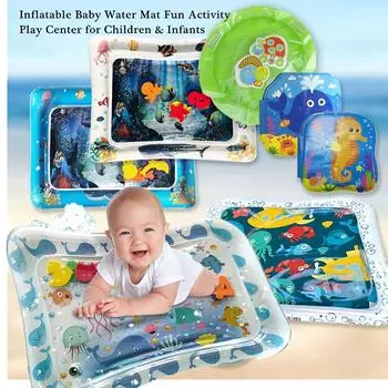 Надувной детский коврик для воды, забавная игра для детей, младенцев