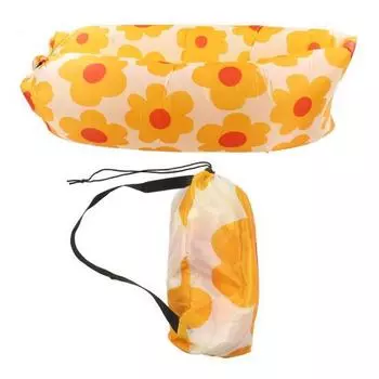 Надувной диван, износостойкий, портативный надувной шезлонг, надувное кресло с сумкой для хранения для взрослых и детей, подсолнух Sunflower