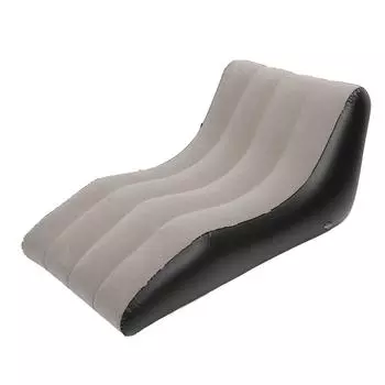 Надувной диван-стул ПВХ флокированный надувной стул надувной диван для гостиных кемпинговых поездок коричневый