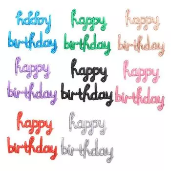 Надувной фольгированный шар с буквами Алюминиевая пленка Украшения на день рождения Украшения на детскую вечеринку серебряный