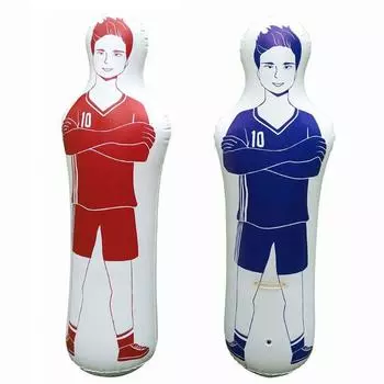 Надувной футбольный тренировочный вратарь для взрослых, воздушный футбольный поезд, манекен красный