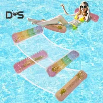 Надувной гамак для бассейна, поплавок, ПВХ, водный гамак, шезлонг, 4 в 1, седло, шезлонг, дрифтер, озеро, пляж, поплавок, шезлонг для летних водных развлечений A