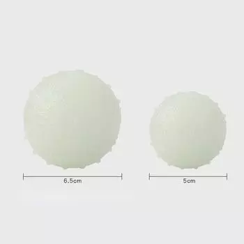 Надувной игрушечный мяч для домашних животных, прочная резиновая игрушка против укуса, интерактивные принадлежности для щенков, флуоресцентное освещение, подарок для домашних животных 5cm