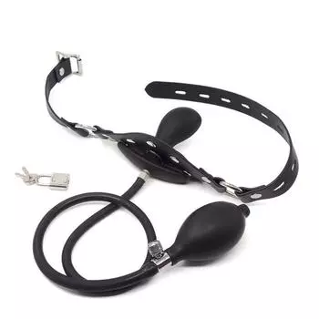 Надувной кляп для рта силиконовый бондаж альтернатива фемдом взрослая секс-игрушка сбруя раб дилдо БДСМ