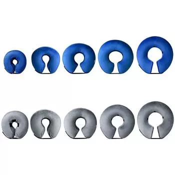 - Надувной конус для восстановления шеи собаки, регулируемый круг Элизабет, лечебная защита S серый