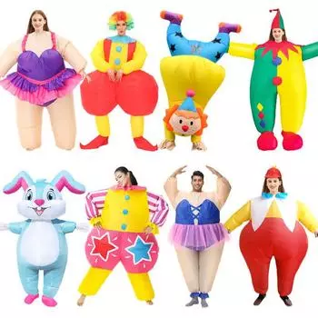 Надувной костюм Санта-Клауса для Хэллоуина и рождественского косплея