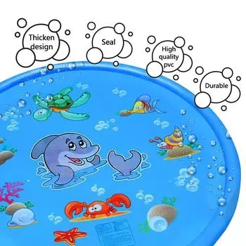 Надувной коврик для распыления воды, коврик для ванны, коврик для домашних животных, игровой охлаждающий коврик для бассейна, открытый бассейн для собак, летняя прохлада