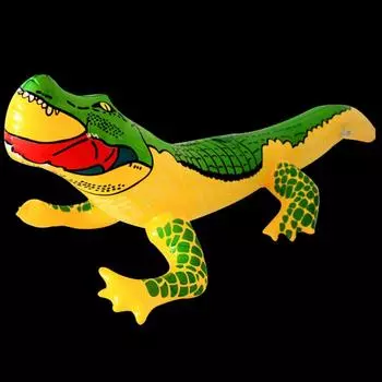 Надувной крокодил, забавная водная игрушка, игрушка-крокодил для летнего пляжа