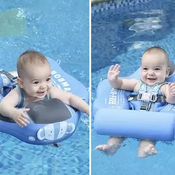 Надувной круг для плавания для младенцев и малышей, плавающий круг со слоном и мультфильмом зелёный