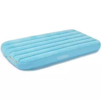 Надувной матрас Alocs: Fiber-Tech – бархатистая мягкая поверхность – сумка для переноски в комплекте 1472 аква голубой