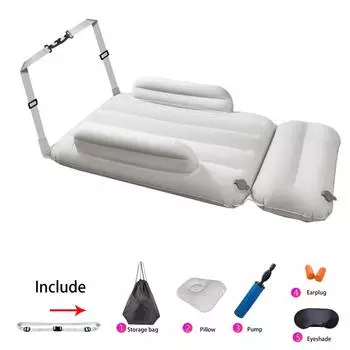 Надувной матрас для маленьких детей, надувная кровать, автомобиль Teavel на большие расстояния, высокоскоростной железнодорожный транспорт, самостоятельное вождение, задний сон бежевый