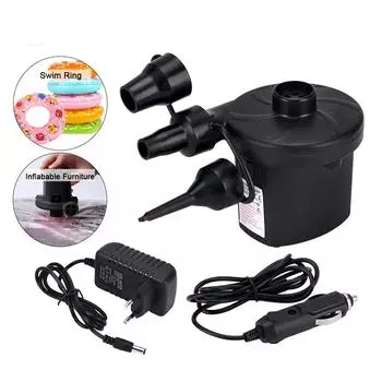Надувной насос, электрический надувной матрас, кемпинговый насос, портативный, быстрого наполнения, для домашнего использования в автомобиле