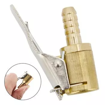 Надувной насос для автомобильных шин, воздушный патрон, насос для накачивания, клапанный соединитель, зажимной адаптер, автомобильный латунный портативный 8-миллиметровый клапан для шин и колес