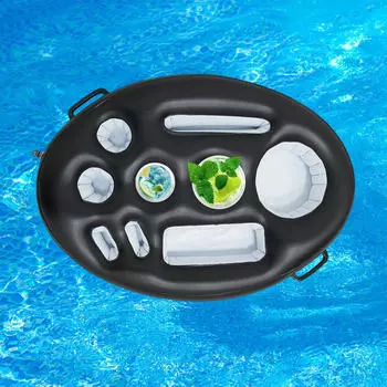 Надувной плавающий охладитель для напитков black