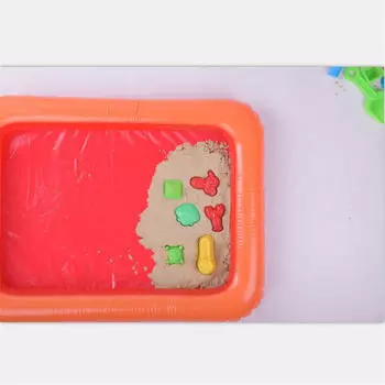 Надувной поднос для песка, пластиковый стол для детей, игры в помещении, игрушки из песочной глины,