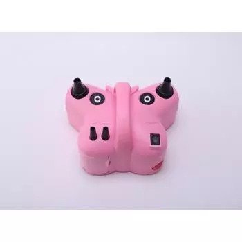 Надувной портативный воздушный насос, бытовой электрический воздушный насос EU PLUG розовый